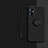 Ultra-thin Silicone Gel Soft Case Cover with Magnetic Finger Ring Stand Z01 for OnePlus 9 5G Black