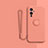 Ultra-thin Silicone Gel Soft Case Cover with Magnetic Finger Ring Stand Z01 for OnePlus 9 5G Orange