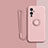 Ultra-thin Silicone Gel Soft Case Cover with Magnetic Finger Ring Stand Z01 for OnePlus 9 5G Pink