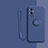 Ultra-thin Silicone Gel Soft Case Cover with Magnetic Finger Ring Stand Z01 for OnePlus 9 Pro 5G Blue