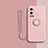 Ultra-thin Silicone Gel Soft Case Cover with Magnetic Finger Ring Stand Z01 for OnePlus 9 Pro 5G Pink