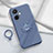 Ultra-thin Silicone Gel Soft Case Cover with Magnetic Finger Ring Stand Z01 for Oppo K11x 5G