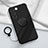 Ultra-thin Silicone Gel Soft Case Cover with Magnetic Finger Ring Stand Z01 for Vivo V27 5G