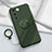 Ultra-thin Silicone Gel Soft Case Cover with Magnetic Finger Ring Stand Z01 for Vivo V27 5G