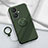 Ultra-thin Silicone Gel Soft Case Cover with Magnetic Finger Ring Stand Z01 for Vivo V29 Lite 5G