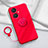 Ultra-thin Silicone Gel Soft Case Cover with Magnetic Finger Ring Stand Z01 for Vivo Y78 5G