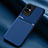 Ultra-thin Silicone Gel Soft Case Cover with Magnetic for Huawei Honor 100 5G Blue