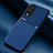 Ultra-thin Silicone Gel Soft Case Cover with Magnetic for Huawei Honor 80 Pro 5G Blue