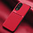 Ultra-thin Silicone Gel Soft Case Cover with Magnetic for Huawei Honor 80 Pro Flat 5G Red