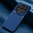 Ultra-thin Silicone Gel Soft Case Cover with Magnetic for Huawei Honor X9b 5G Blue