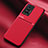 Ultra-thin Silicone Gel Soft Case Cover with Magnetic for Vivo X70 Pro 5G Red