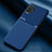 Ultra-thin Silicone Gel Soft Case Cover with Magnetic for Xiaomi Poco F3 GT 5G Blue