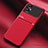 Ultra-thin Silicone Gel Soft Case Cover with Magnetic for Xiaomi Poco M5 4G Red