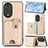 Ultra-thin Silicone Gel Soft Case Cover with Magnetic S01D for Huawei Honor 80 5G Gold