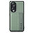 Ultra-thin Silicone Gel Soft Case Cover with Magnetic S01D for Huawei Honor 90 5G Green