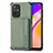Ultra-thin Silicone Gel Soft Case Cover with Magnetic S01D for Oppo A95 5G Green