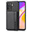 Ultra-thin Silicone Gel Soft Case Cover with Magnetic S01D for Oppo Reno5 Lite Black