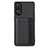 Ultra-thin Silicone Gel Soft Case Cover with Magnetic S01D for Oppo Reno8 T 4G Black