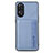 Ultra-thin Silicone Gel Soft Case Cover with Magnetic S01D for Oppo Reno8 T 4G Blue