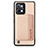 Ultra-thin Silicone Gel Soft Case Cover with Magnetic S01D for Realme C31 Gold