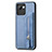 Ultra-thin Silicone Gel Soft Case Cover with Magnetic S01D for Realme Narzo 50i Prime Blue