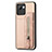 Ultra-thin Silicone Gel Soft Case Cover with Magnetic S01D for Realme Narzo 50i Prime Gold