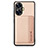 Ultra-thin Silicone Gel Soft Case Cover with Magnetic S01D for Realme Narzo N55 Gold