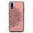 Ultra-thin Silicone Gel Soft Case Cover with Magnetic S01D for Samsung Galaxy A01 SM-A015 Rose Gold