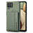 Ultra-thin Silicone Gel Soft Case Cover with Magnetic S01D for Samsung Galaxy A12 Nacho Green