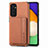 Ultra-thin Silicone Gel Soft Case Cover with Magnetic S01D for Samsung Galaxy A13 5G Brown