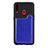 Ultra-thin Silicone Gel Soft Case Cover with Magnetic S01D for Samsung Galaxy A20s Blue