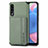 Ultra-thin Silicone Gel Soft Case Cover with Magnetic S01D for Samsung Galaxy A30S Green