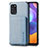 Ultra-thin Silicone Gel Soft Case Cover with Magnetic S01D for Samsung Galaxy A31 Blue