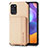 Ultra-thin Silicone Gel Soft Case Cover with Magnetic S01D for Samsung Galaxy A31 Gold