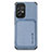 Ultra-thin Silicone Gel Soft Case Cover with Magnetic S01D for Samsung Galaxy A33 5G Blue