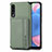 Ultra-thin Silicone Gel Soft Case Cover with Magnetic S01D for Samsung Galaxy A50 Green