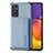 Ultra-thin Silicone Gel Soft Case Cover with Magnetic S01D for Samsung Galaxy A82 5G Blue