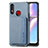 Ultra-thin Silicone Gel Soft Case Cover with Magnetic S01D for Samsung Galaxy M01s Blue