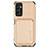 Ultra-thin Silicone Gel Soft Case Cover with Magnetic S01D for Samsung Galaxy M13 5G Gold