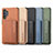 Ultra-thin Silicone Gel Soft Case Cover with Magnetic S01D for Samsung Galaxy M32 5G