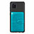Ultra-thin Silicone Gel Soft Case Cover with Magnetic S01D for Samsung Galaxy M60s Cyan
