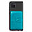 Ultra-thin Silicone Gel Soft Case Cover with Magnetic S01D for Samsung Galaxy Note 10 Lite Cyan