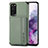 Ultra-thin Silicone Gel Soft Case Cover with Magnetic S01D for Samsung Galaxy S20 Green