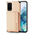 Ultra-thin Silicone Gel Soft Case Cover with Magnetic S01D for Samsung Galaxy S20 Plus Gold