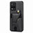 Ultra-thin Silicone Gel Soft Case Cover with Magnetic S01D for Vivo Y21 Black