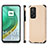 Ultra-thin Silicone Gel Soft Case Cover with Magnetic S01D for Xiaomi Mi 10T 5G Gold