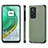 Ultra-thin Silicone Gel Soft Case Cover with Magnetic S01D for Xiaomi Mi 10T 5G Green