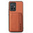 Ultra-thin Silicone Gel Soft Case Cover with Magnetic S01D for Xiaomi Mi 11T 5G Brown