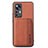 Ultra-thin Silicone Gel Soft Case Cover with Magnetic S01D for Xiaomi Mi 12T 5G Brown