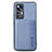 Ultra-thin Silicone Gel Soft Case Cover with Magnetic S01D for Xiaomi Mi 12T Pro 5G Blue